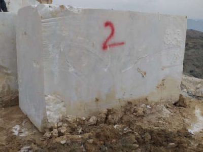 Cloudy White Marble Blocks