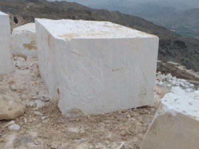 Cloudy White Marble Blocks