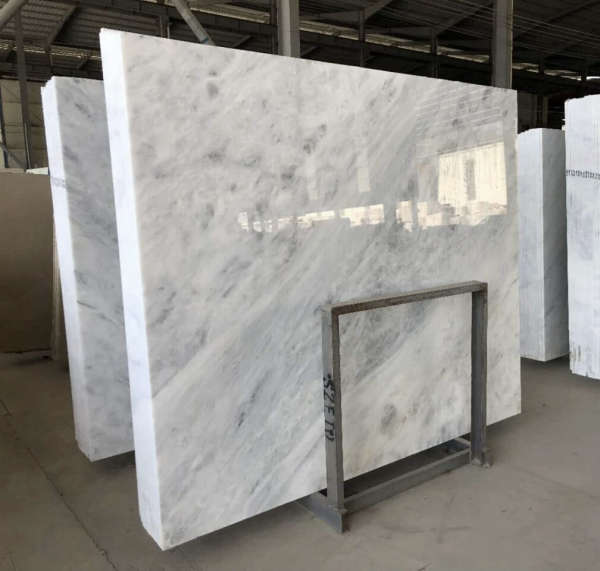 Cloudy White Marble Blocks