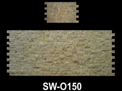 pietra naturale travertino gold (giallo scuro) , finitura a spacco