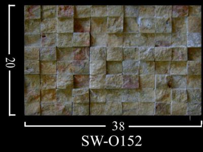 Mosaico in travertino gold 3d ,