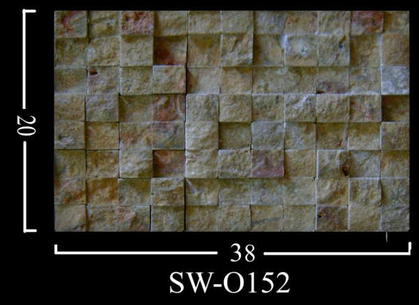 Mosaico in travertino gold 3d ,