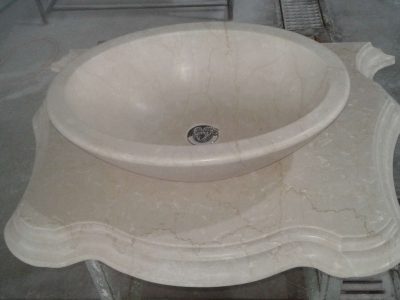 Lavandino ovale con base