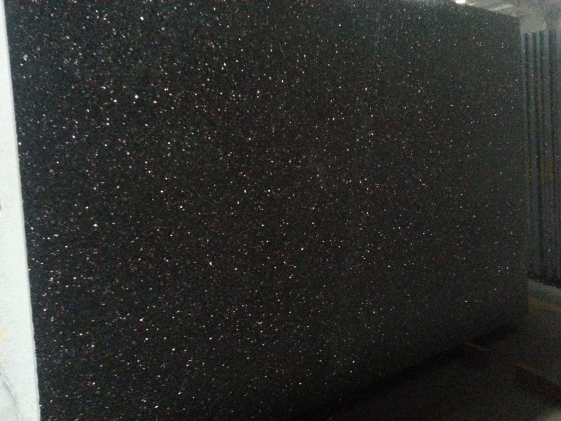 Lastre Granito Black Galaxy lucide
