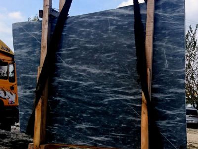 ocean blue polished marble slabs