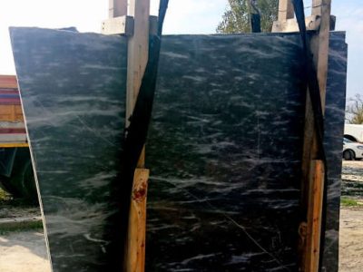 ocean blue polished marble slabs