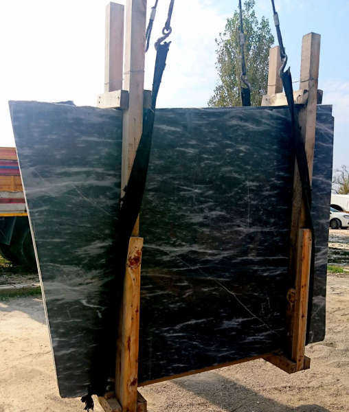 ocean blue polished marble slabs