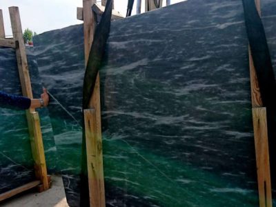 ocean blue polished marble slabs
