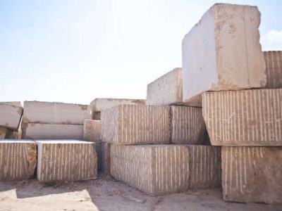 Verdello-Beige Alpi Blocchi a stock