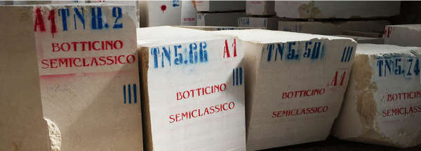 Botticino Semiclassico Blocchi Marmo in Stock