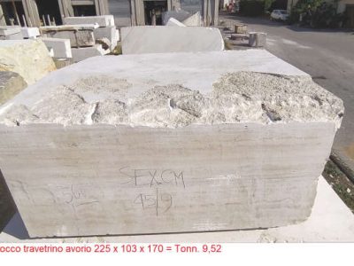 BLOCCO TRAVERTINO AVORIO